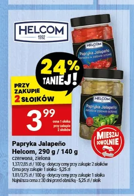 Papryka Jalapeño Helcom zielona promocja w Twój Market