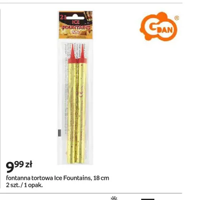 Fontanna tortowa Ice Fountains GoDan 2-pak 18 cm promocja w Empik