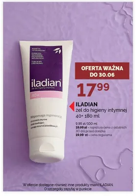 Żel do higieny intymnej 40+ ILADIAN promocja w Ziko Dermo