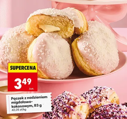 Pączek z nadzieniem migdałowo-kokosowym promocja w Biedronka