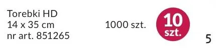 Torebki HD 14x35cm promocja w Makro