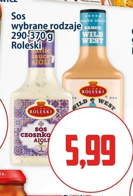 Sos czosnkowy Aioli Roleski promocja w Kupiec