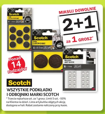 Podkładki i odbojniki marki Scotch promocja w Selgros