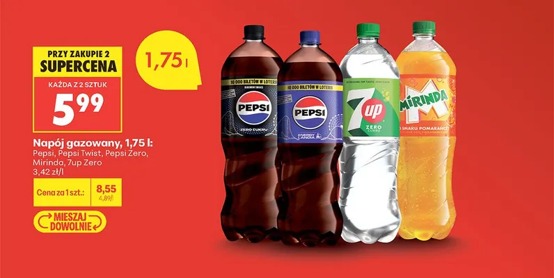 Napój gazowany Mirinda promocja w Biedronka