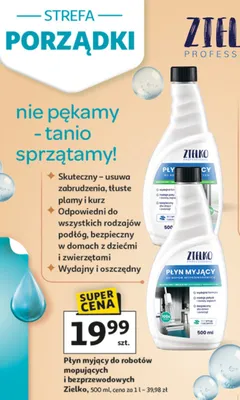 Płyn myjący do robotów mopujących i bezprzewodowych promocja w Auchan