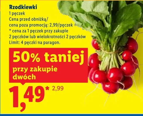 Rzodkiewki promocja w Lidl