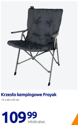 Krzesło kempingowe Froyak 73x60x92cm promocja w Action
