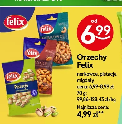 Orzechy migdały Felix promocja w Żabka