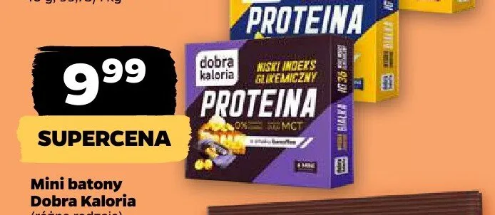 Mini batony Dobra Kaloria Proteina MCT promocja w Netto