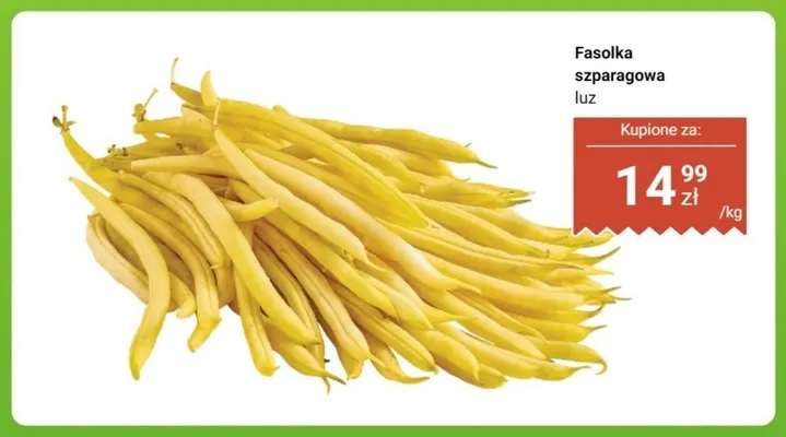 Fasolka szparagowa luz promocja w Dino