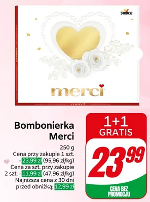 Bombonierka Merci promocja w Dino