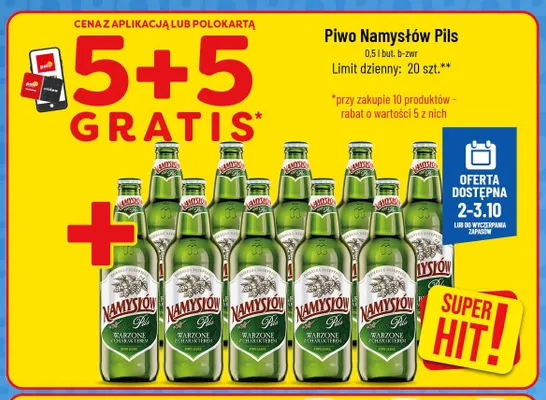 Piwo Namysłów Pils promocja w POLOmarket