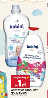 Płyn do prania ubranek Bobini Baby do bieli i kolorów promocja w Stokrotka