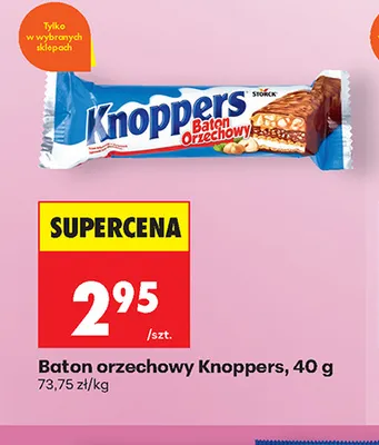 Baton orzechowy Knoppers promocja w Biedronka