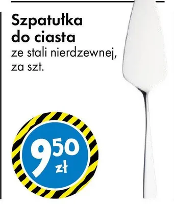 Szpatułka do ciasta ze stali nierdzewnej promocja w Tedi
