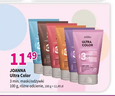 Maska do włosów Joanna Ultra Color promocja w Drogerie Polskie