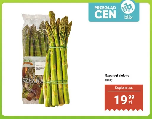 Szparagi zielone Manys promocja w Dino