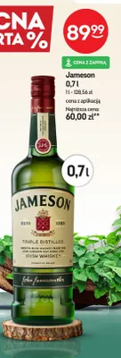 Whisky Jameson promocja w Żabka