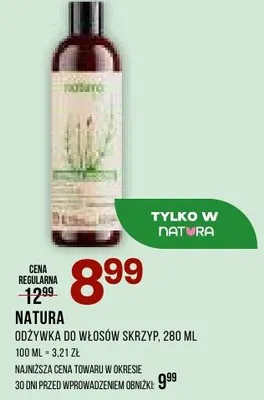 Odżywka do włosów skrzyp promocja w Drogerie Natura