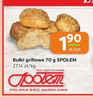 Bułki grillowe Społem promocja w Społem Częstochowa