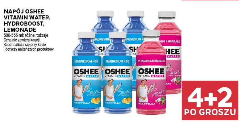 Napój Oshee Hydroboost 500-555ml promocja w Stokrotka