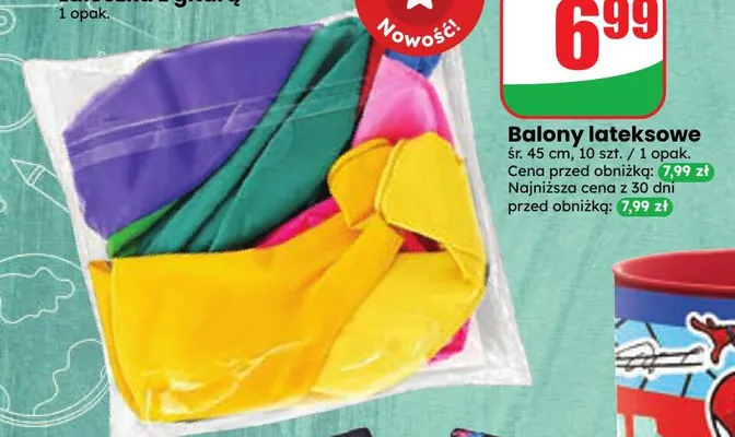 Balony lateksowe śr. 45 cm promocja w Dino