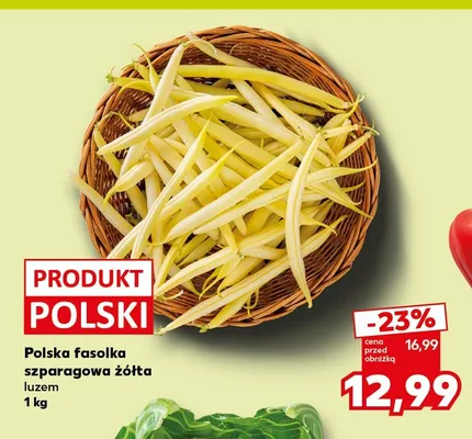 Fasolka szparagowa żółta polska promocja w Kaufland