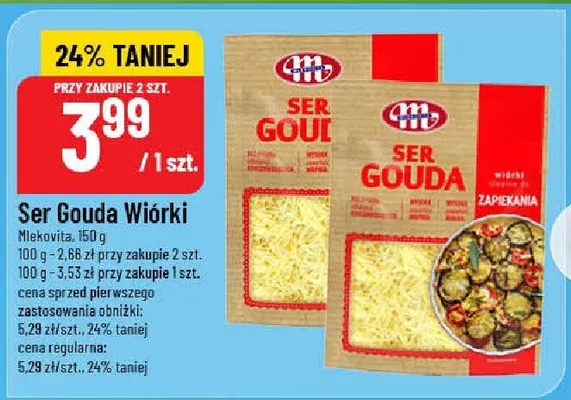 Ser Gouda Wiórki  promocja w POLOmarket