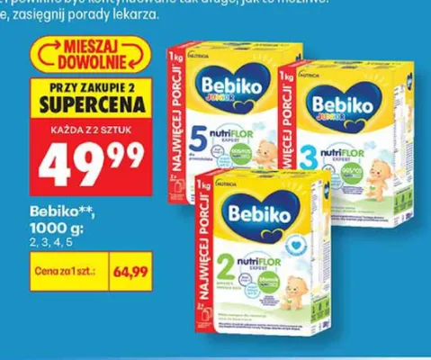 Mleko modyfikowane Bebiko 4 promocja w Biedronka