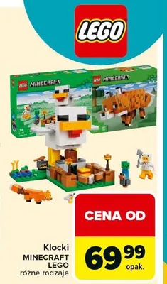 Klocki Minecraft Lego różne rodzaje promocja w Carrefour