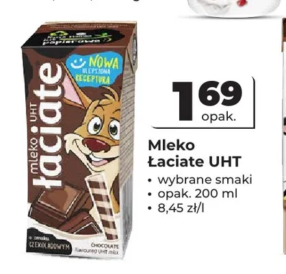 Mleko UHT Łaciate promocja w Odido