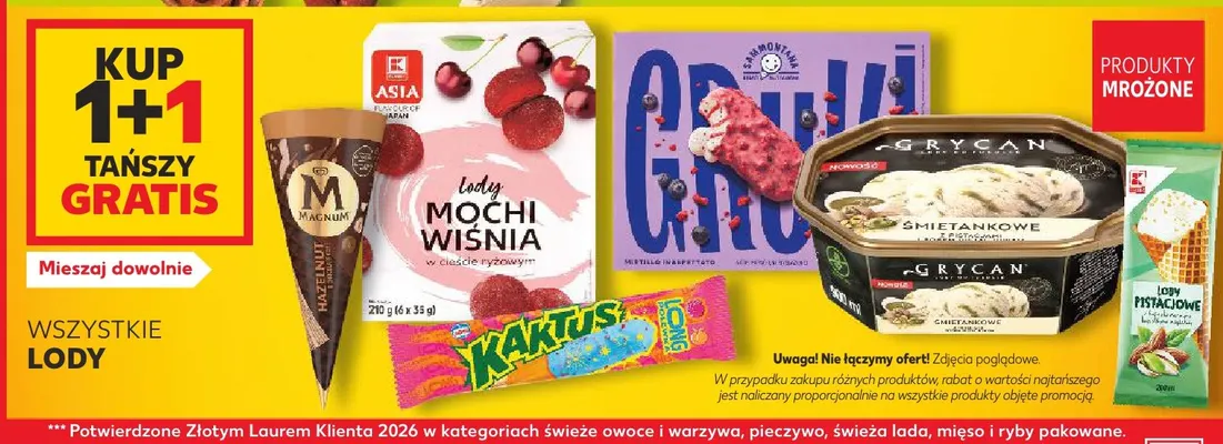 Lody Kaktus Long poziomka promocja w Kaufland