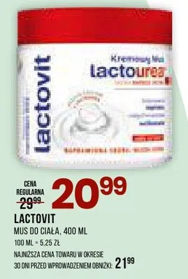 Mus do ciała promocja w Drogerie Natura