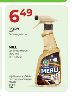 Spray do mebli Mill promocja w Drogerie Jawa