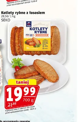 Kotlety rybne z łososiem Seko promocja w Prim Market
