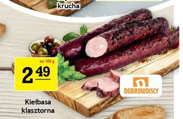 Kiełbasa klasztorna Dobrowolscy promocja w Gram Market