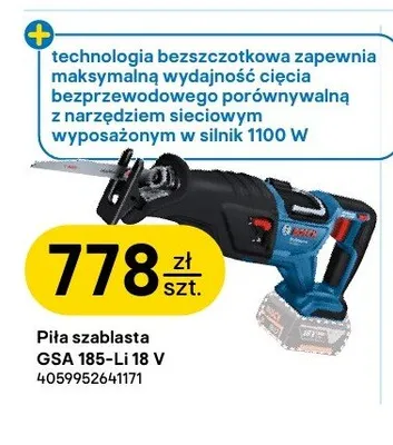 Piła szablasta BOSCH GSA 185-Li 18V promocja w Castorama