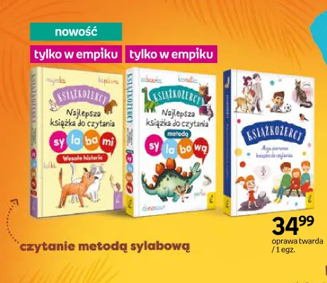 Książka Książkożercy Najlepsza książka do czytania metodą sylabową promocja w Empik