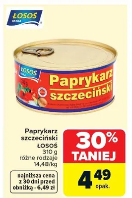 Paprykarz szczeciński Łosoś promocja w Carrefour Market
