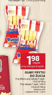 Gumy frytki do żucia Maxco promocja w Stokrotka