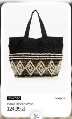Torba typu shopper Bonprix promocja w bonprix