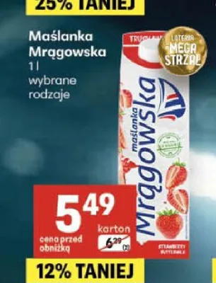 Maślanka Mrągowska promocja w Delikatesy Centrum