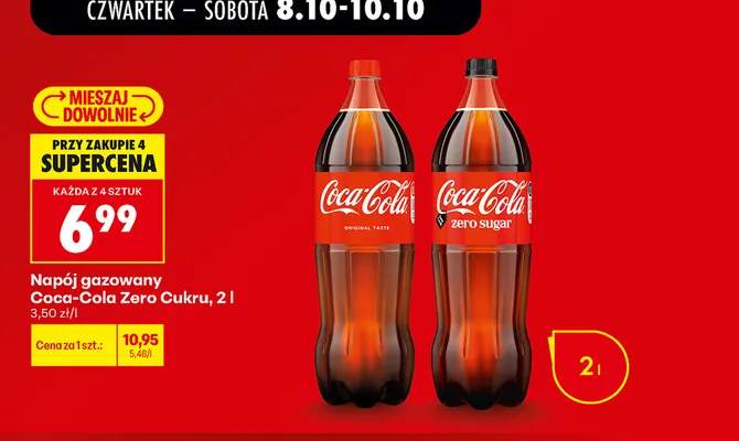 Napój gazowany Coca-Cola Original Taste promocja w Biedronka
