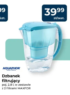 Dzbanek filtrujący 2,8 l w zestawie z 2 filtrami Maxfor Aquaphor promocja w PSB Mrówka