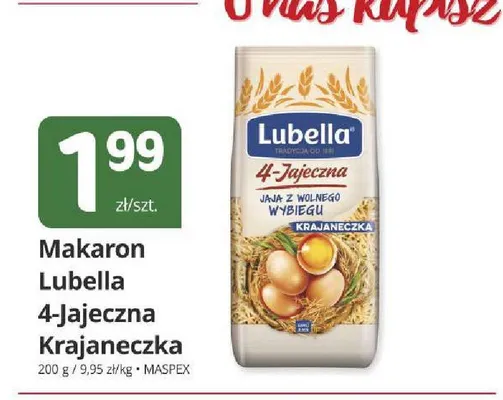 Makaron Lubella 4-Jajeczna Krajaneczka promocja w Marketvita