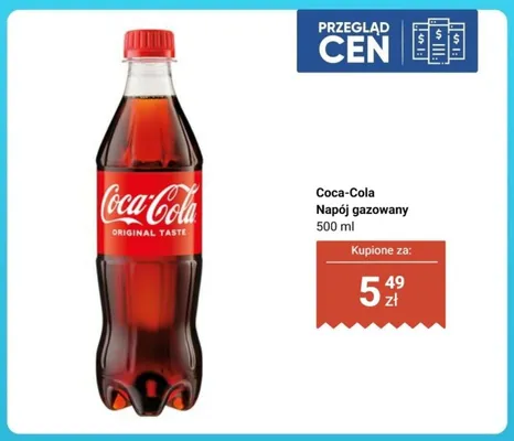 Napój gazowany Coca-Cola promocja w Biedronka