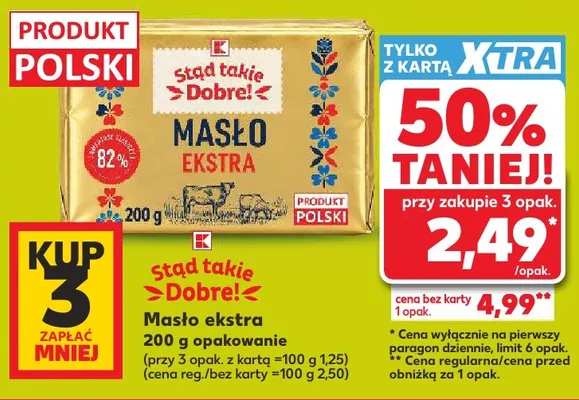 Masło ekstra Stąd takie Dobre! promocja w Kaufland