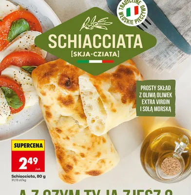 Pieczywo Schiacciata promocja w Biedronka
