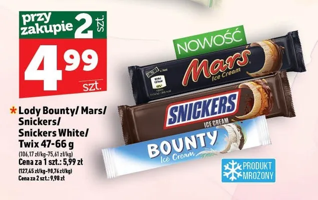 Lody Mars promocja w TOPAZ