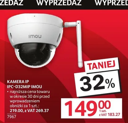 Kamera IP IPC-D32MIP IMOU promocja w Selgros